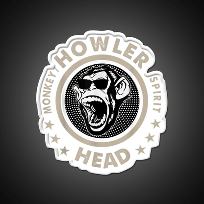 Howler Head Monkey Kentucky Bourbon Whiskey Drink Bar Led Neon Sign Rgb Color - Shineneon