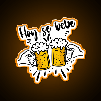 Hoy Se Bebe Party Drink Tequila Led Neon Sign Rgb Color - Shineneon