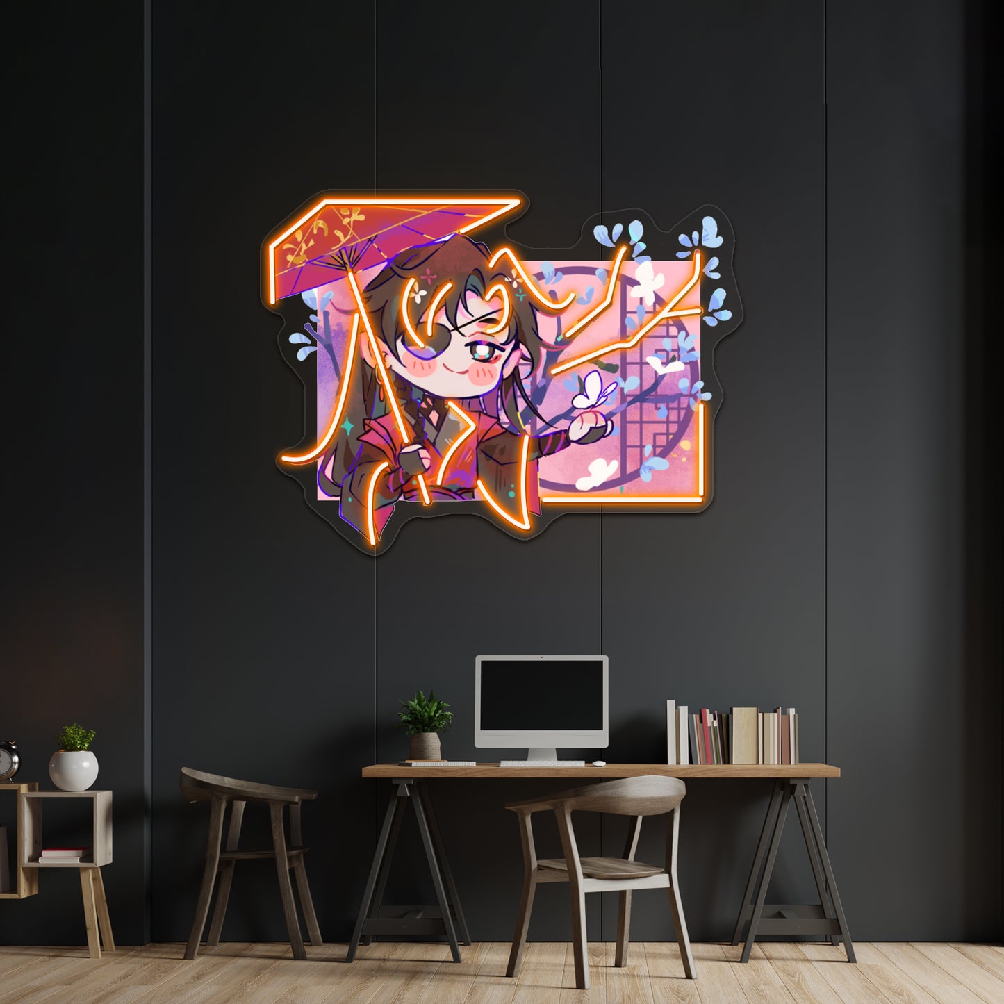 Hua Cheng Chibi Window Artwork Led Custom Signs