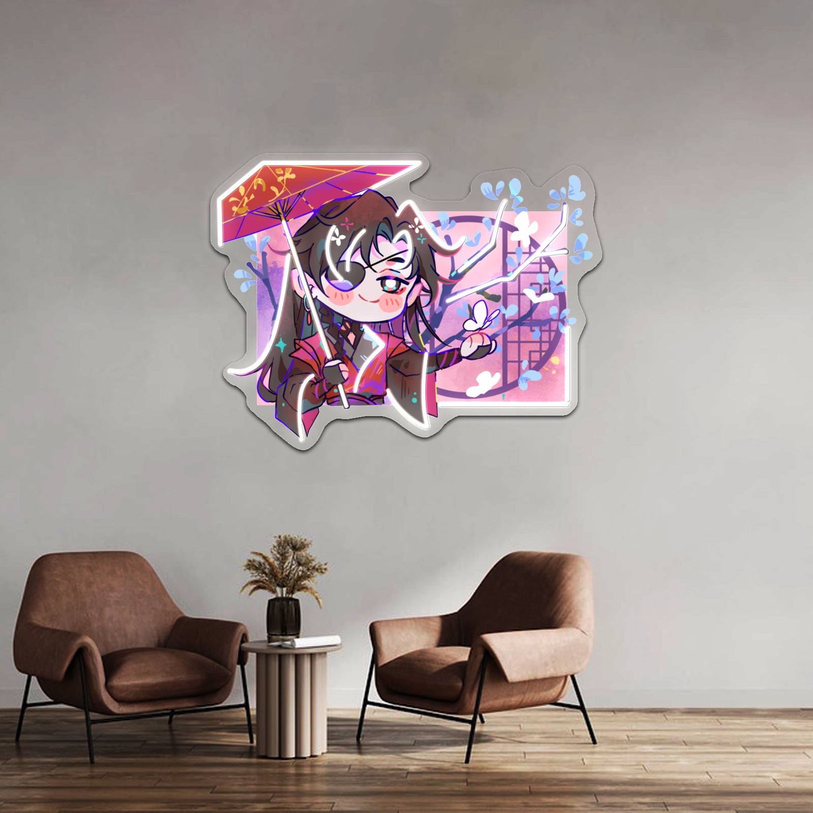 Hua Cheng Chibi Window Artwork Led Custom Signs - LED neon sign view 8
