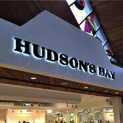 Hudsons Bay 3D Backlit Channel Letters Led Light Sign - Shineneon