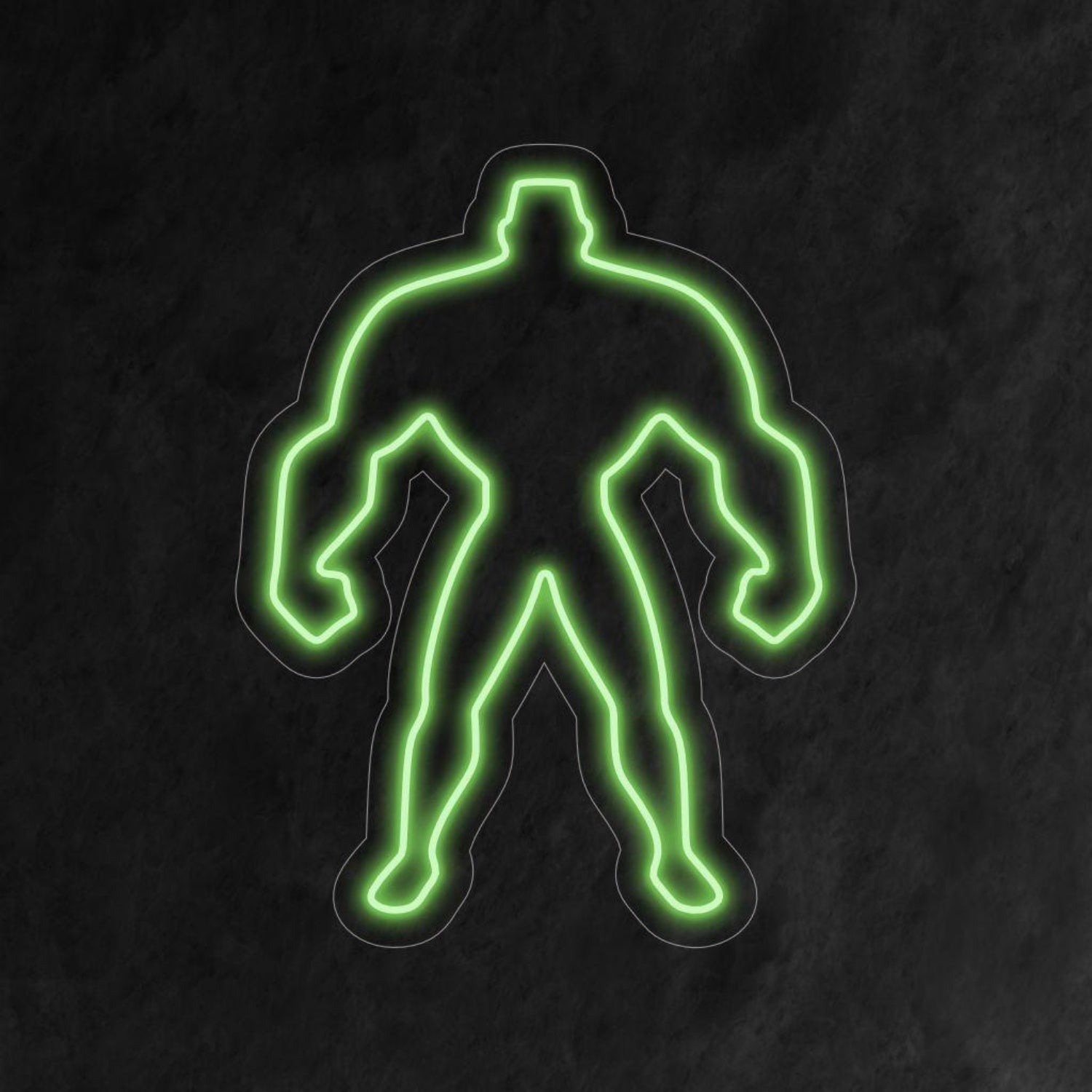 Hulk Green Muscular Silhouette Led Neon Sign For Gym Sports Decor - Shineneon