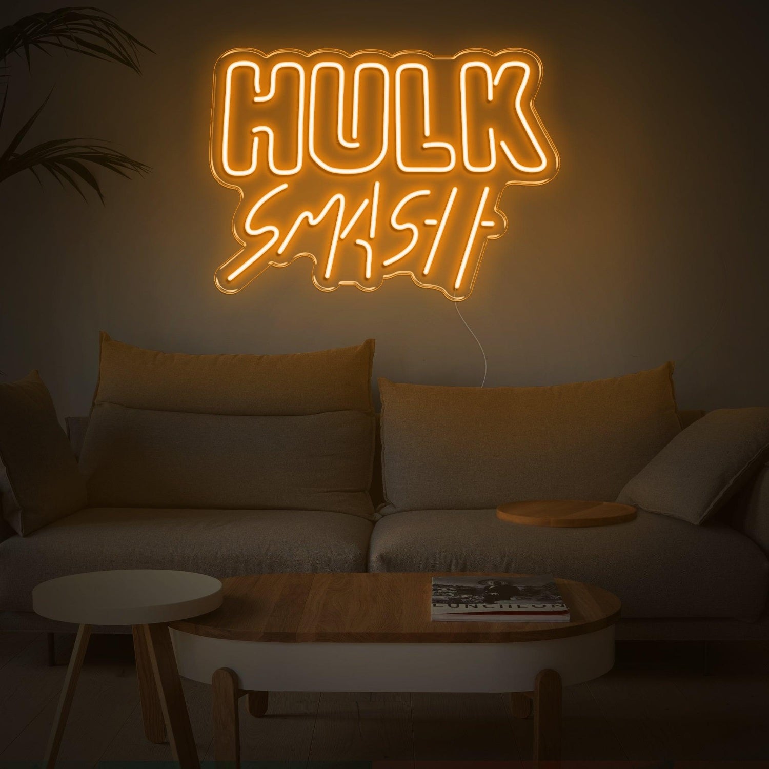 Hulk Smash Green Led Neon Sign For Marvel-Themed Room Decor | Shineneon