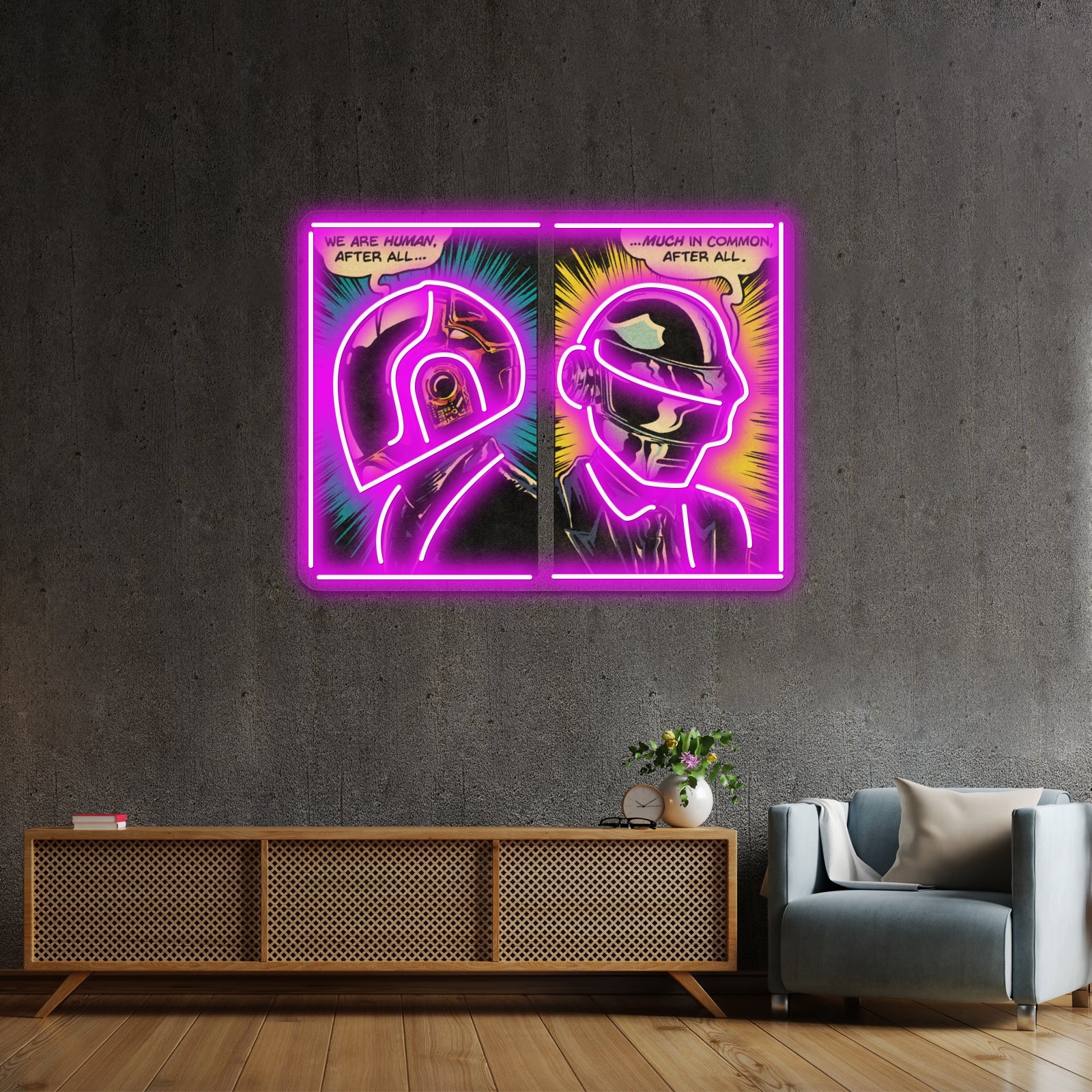 Human After All Artwork Led Custom Signs