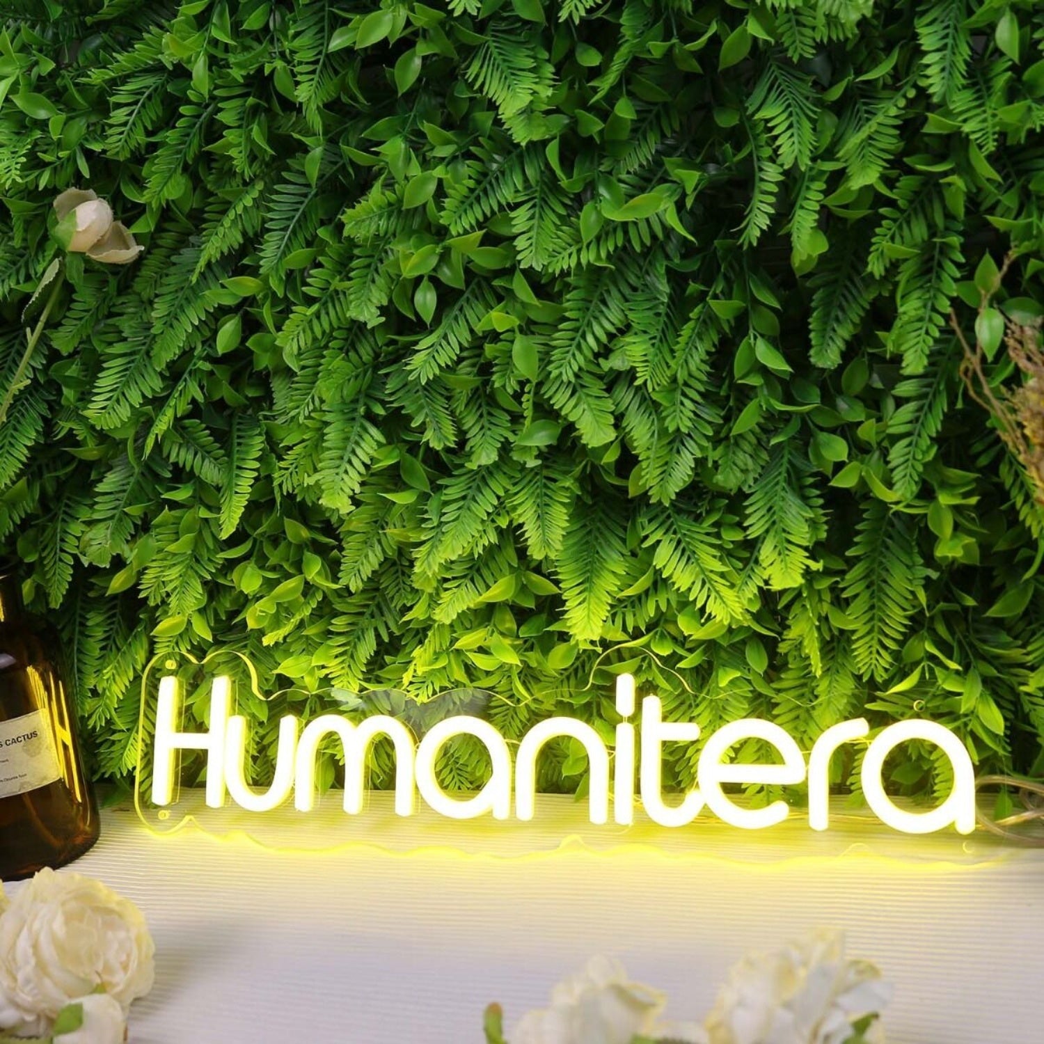Humanitera Yellow Led Neon Sign - Shineneon