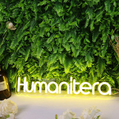 Humanitera Yellow Led Neon Sign - Shineneon