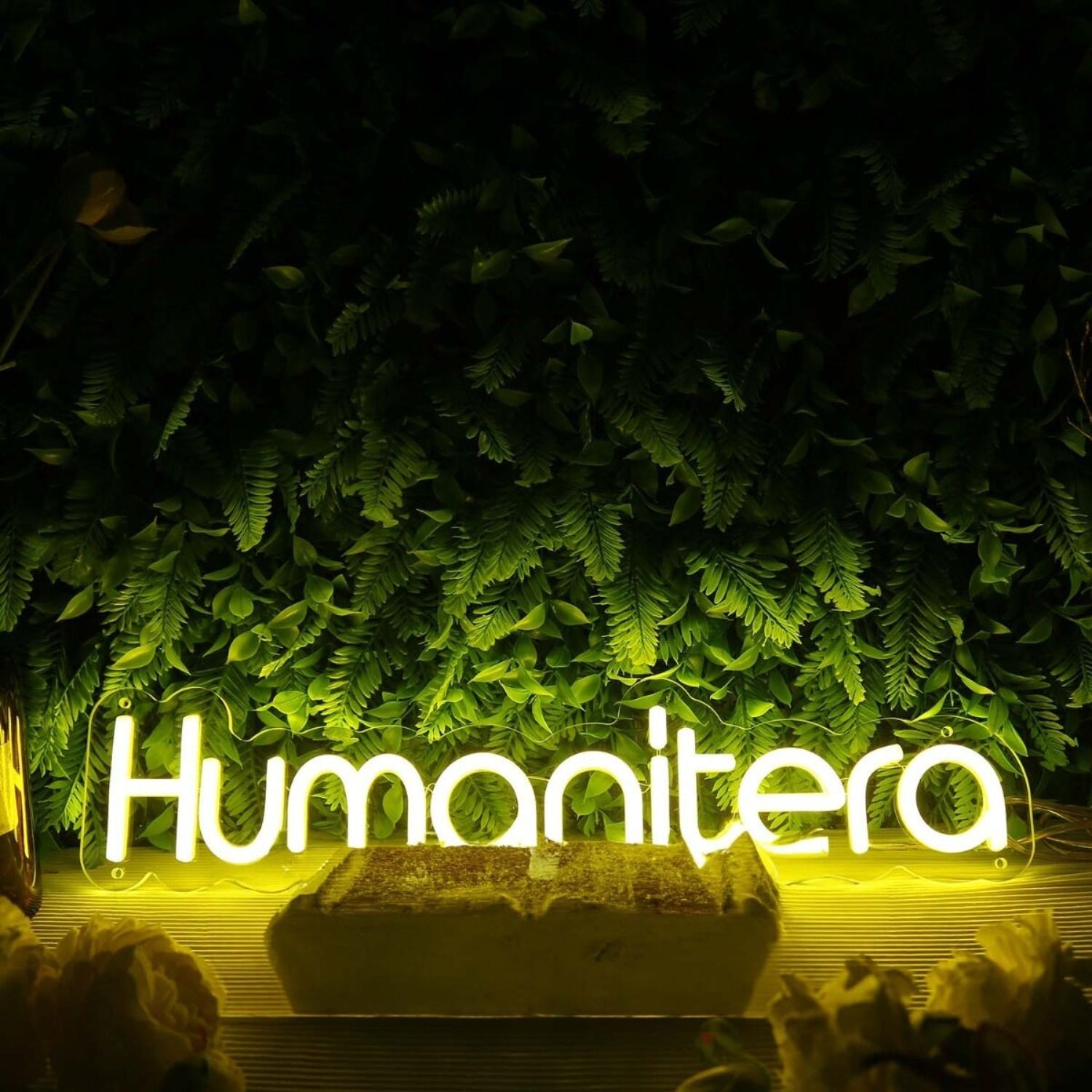 Humanitera Yellow Led Neon Sign - Shineneon