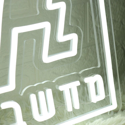 Humanoid Logo White Neon Sign | Shineneon