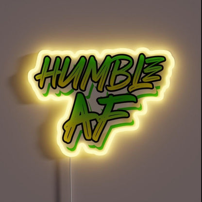 Humble Af Alcoholic Addict Recovery Rgb Led Neon Sign - Shineneon