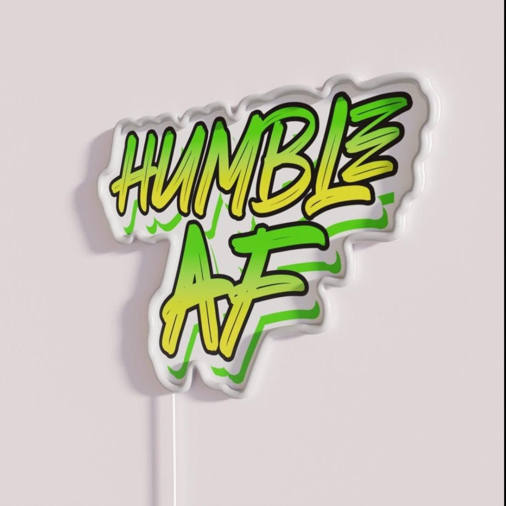Humble Af Alcoholic Addict Recovery Rgb Led Neon Sign - Shineneon