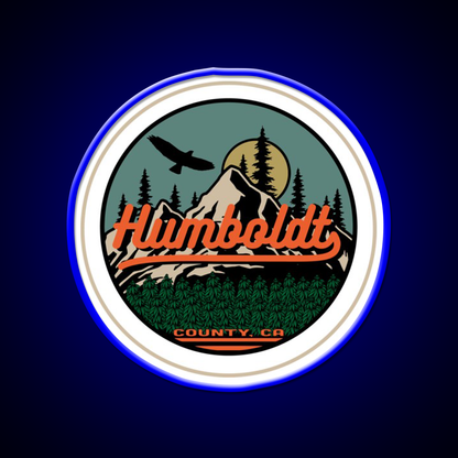 Humboldt County California Seal Hemp Inspired Green Leaf Led Neon Sign Rgb Color - LED neon sign view 5