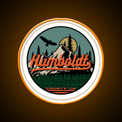 Humboldt County California Seal Hemp Inspired Green Leaf Led Neon Sign Rgb Color - Shineneon