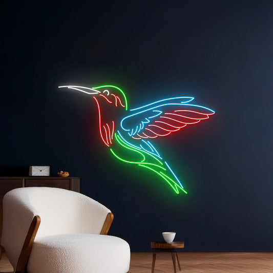 Hummingbird Led Sign