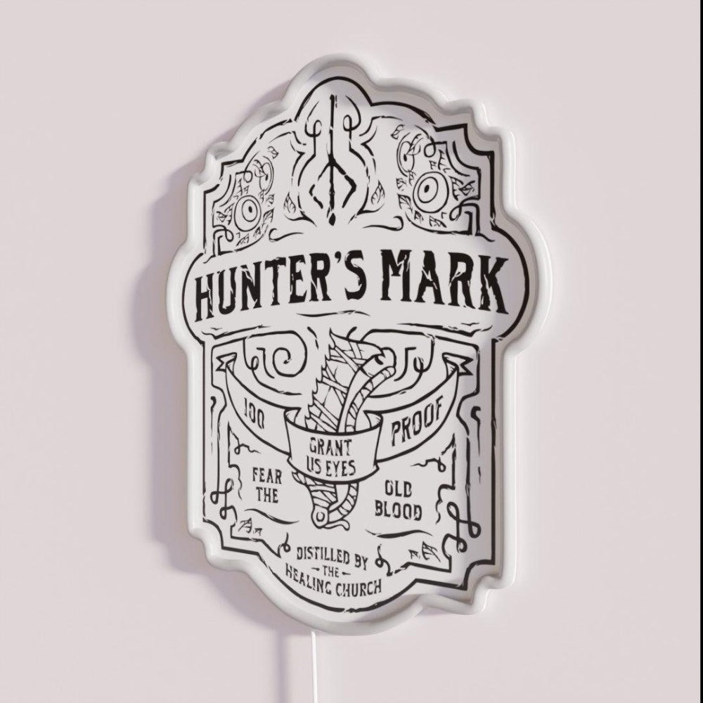 Huntersmark Whiskey Bloodborne Rgb Led Neon Sign - Shineneon