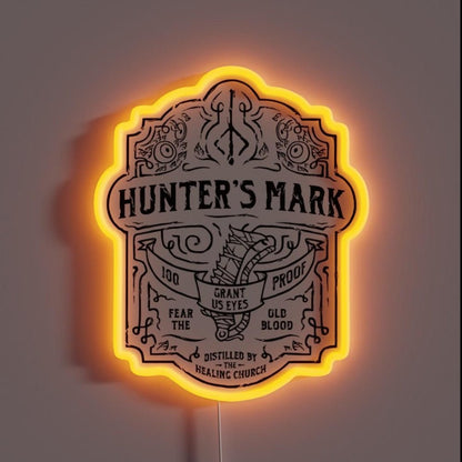 Huntersmark Whiskey Bloodborne Rgb Led Neon Sign - Shineneon