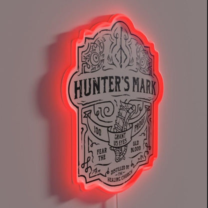 Huntersmark Whiskey Bloodborne Rgb Led Neon Sign - Shineneon