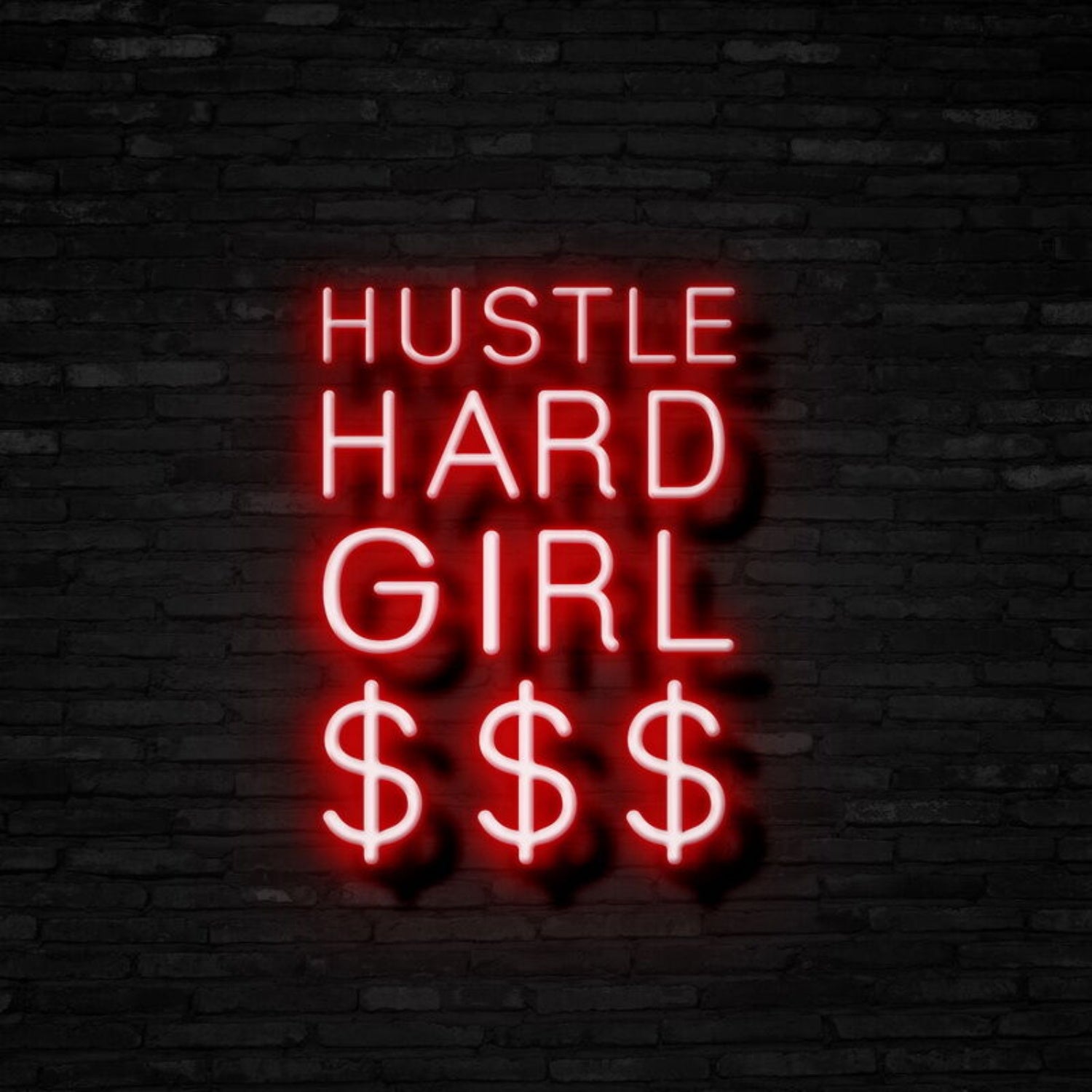 Hustle Hard Girl Led Neon Sign | Shineneon