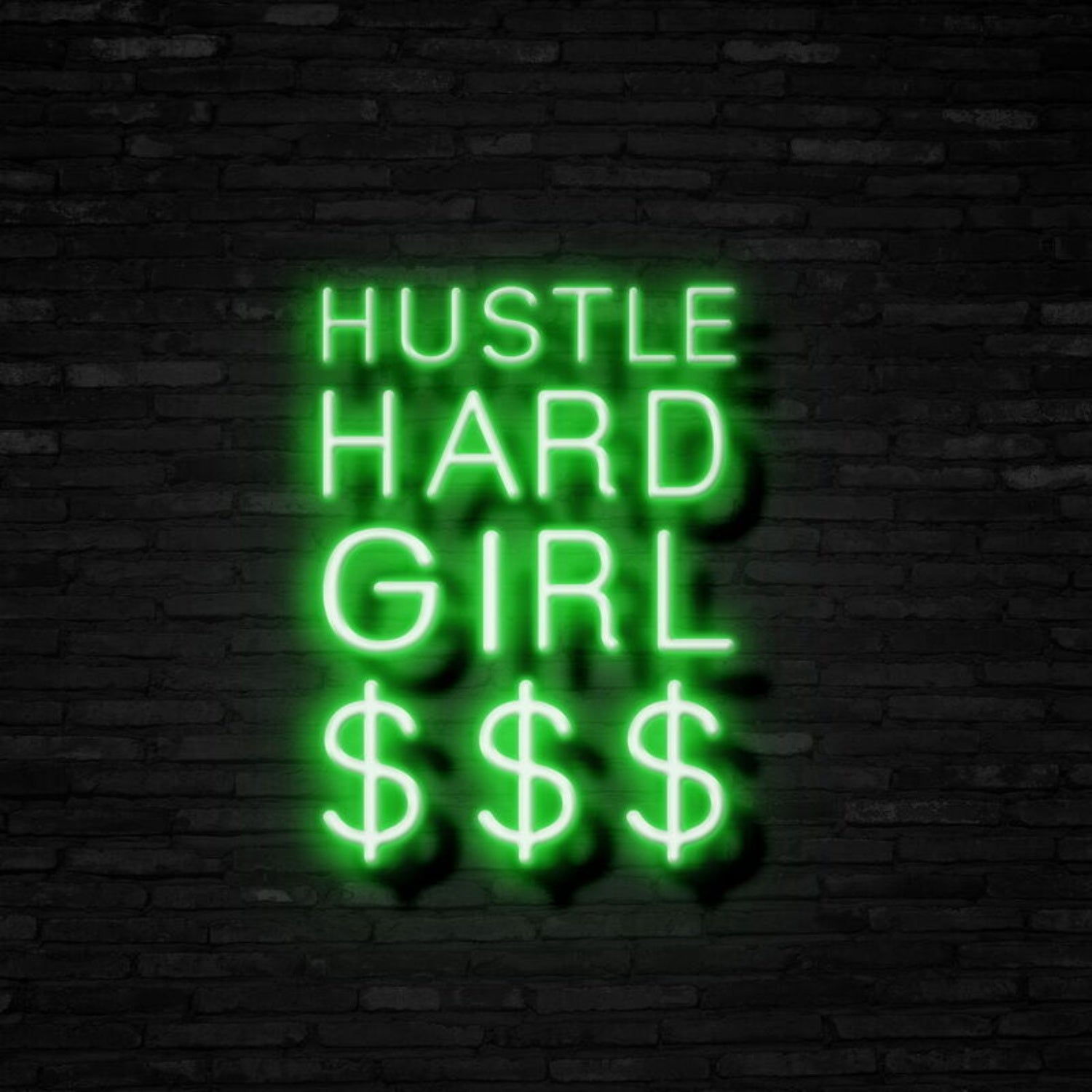 Hustle Hard Girl Led Neon Sign | Shineneon