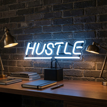 Hustle LED Neon Sign - 02 High-Converting Product Image