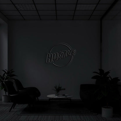 Hustle Logo Neon Sign For Motivational Spaces | Shineneon