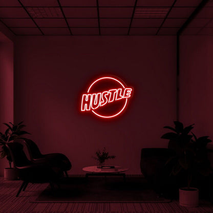 Hustle Logo Neon Sign For Motivational Spaces | Shineneon