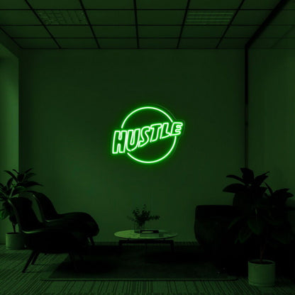Hustle Logo Neon Sign For Motivational Spaces | Shineneon