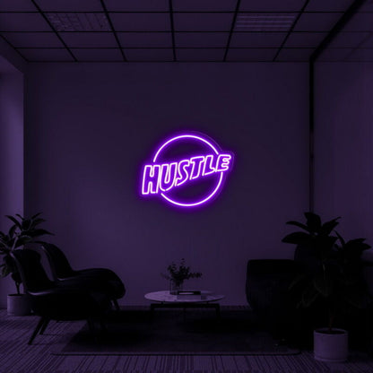 Hustle Logo Neon Sign For Motivational Spaces | Shineneon