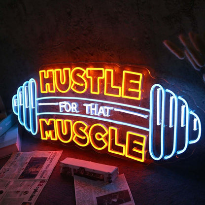 Hustle Muscle For That Led Neon Sign - Shineneon