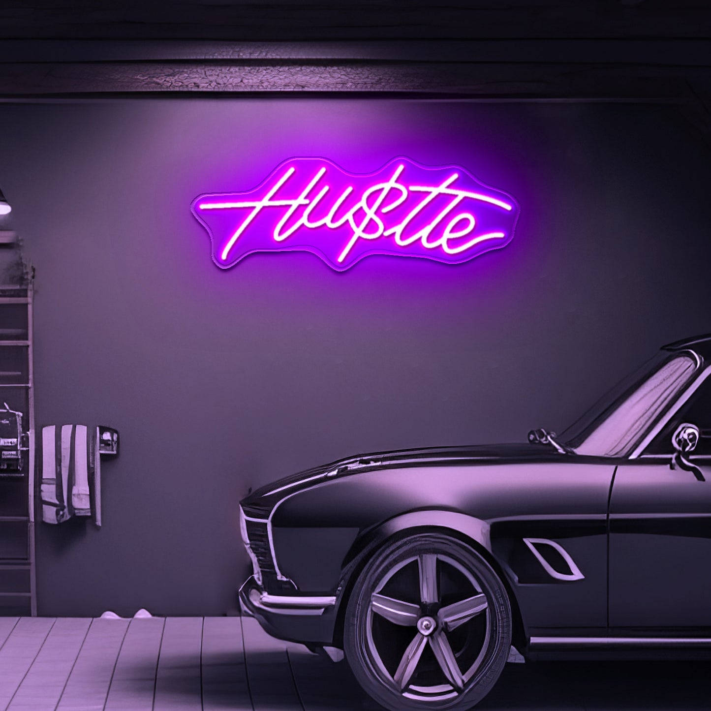 Hustle Neon Sign Customised Signs