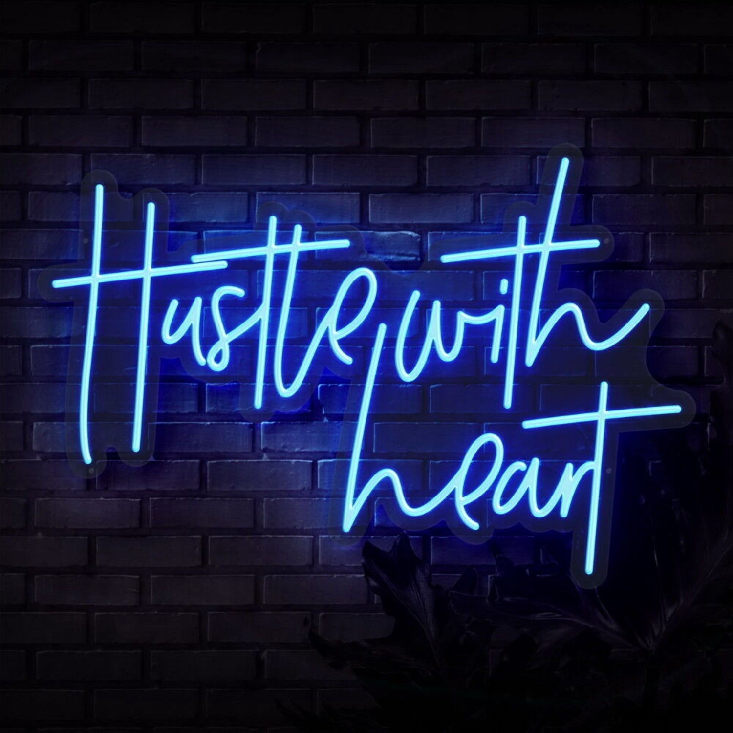 Hustle With Heart Led Neon Sign - Shineneon