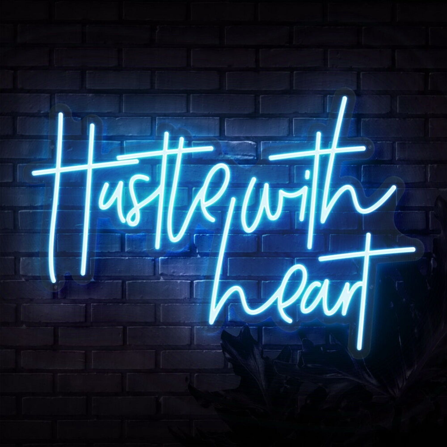 Hustle With Heart Led Neon Sign - Shineneon