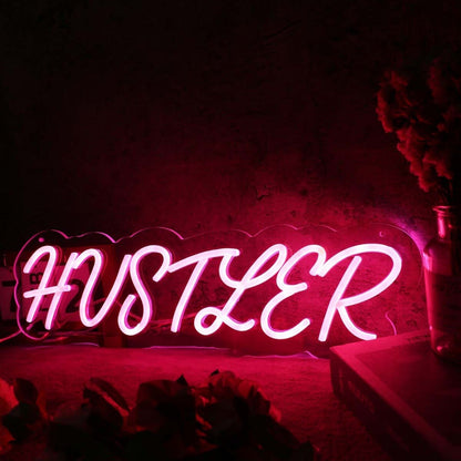 Hustler Red Custom Led Neon Sign - Shineneon