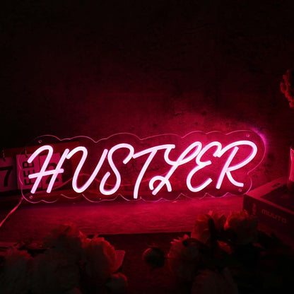 Hustler Red Custom Led Neon Sign - Shineneon