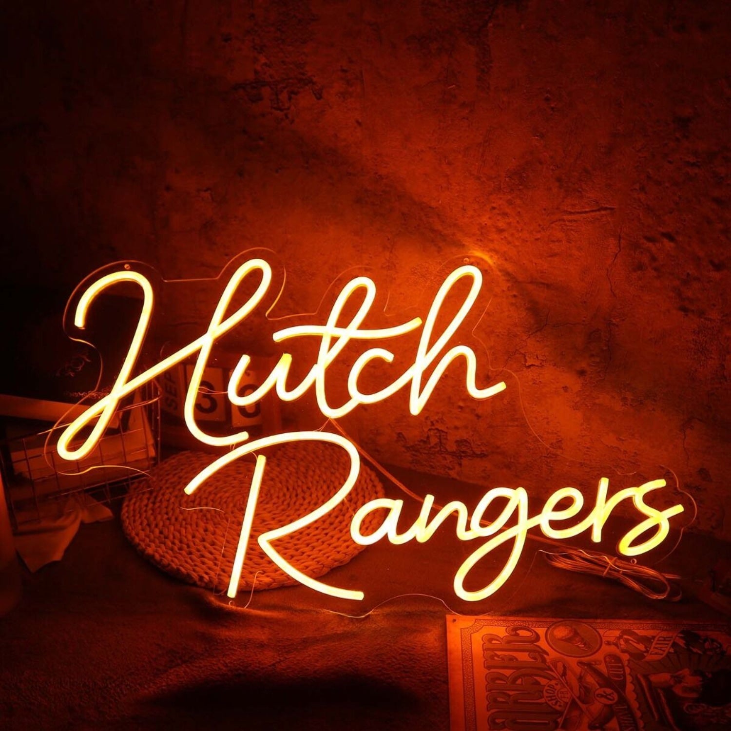 Hutch Rangers Orange Led Neon Sign | Shineneon