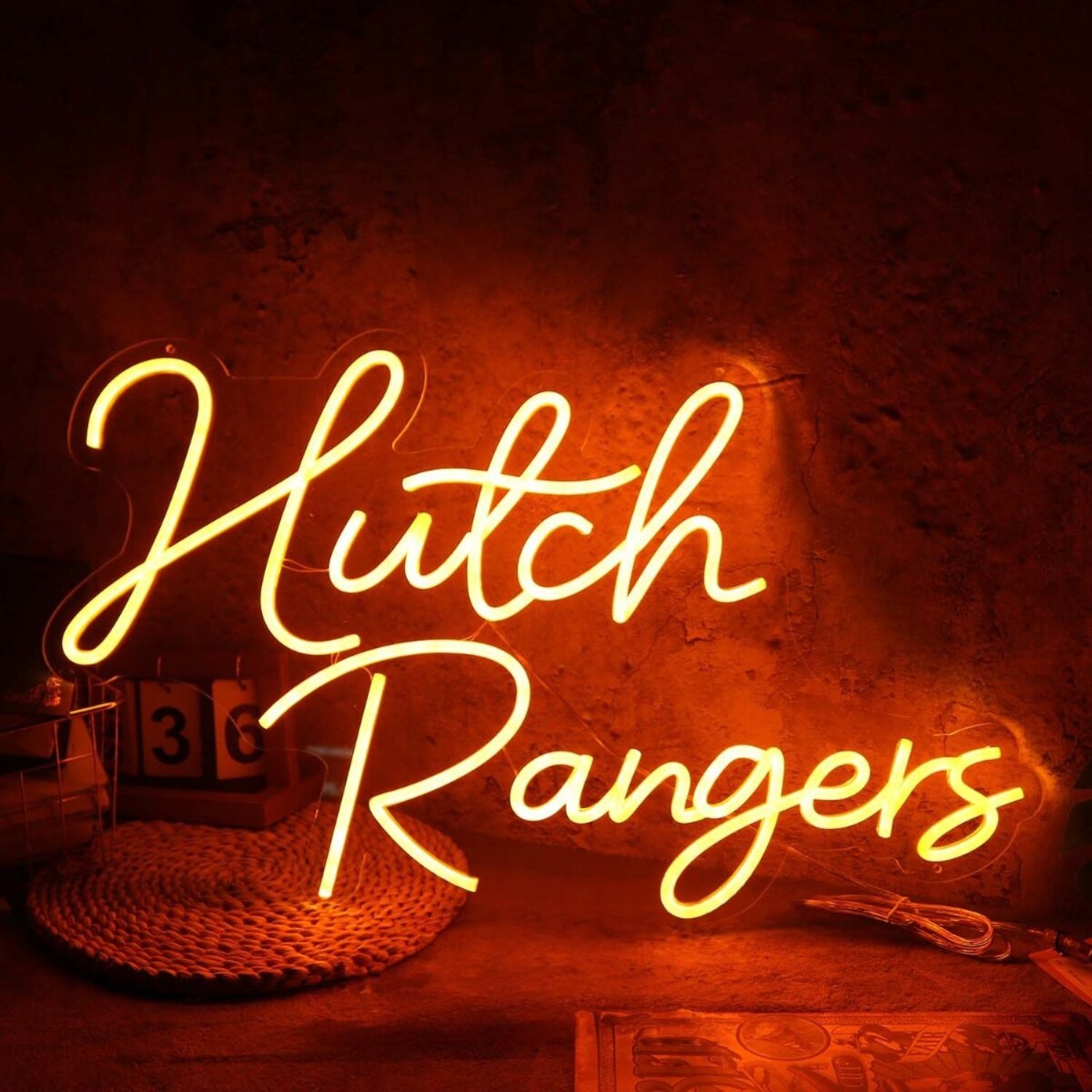 Hutch Rangers Orange Led Neon Sign | Shineneon