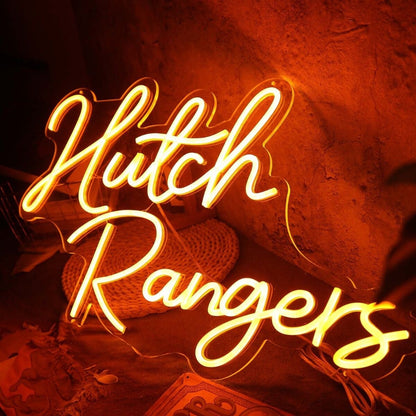 Hutch Rangers Orange Led Neon Sign - Shineneon