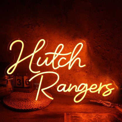 Hutch Rangers Orange Led Neon Sign - Shineneon