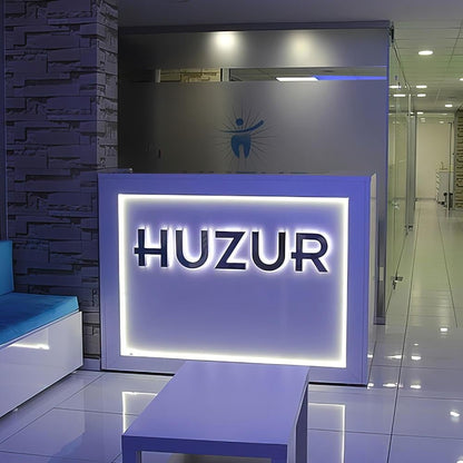 Huzur 3D Backlit Letters Business Metal Led Sign - Shineneon
