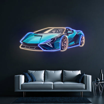 Hypercar Led Neon Sign Light Custom Led Signs