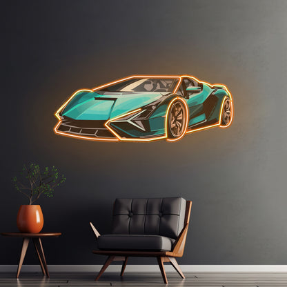 Hypercar Led Neon Sign Light Custom Led Signs