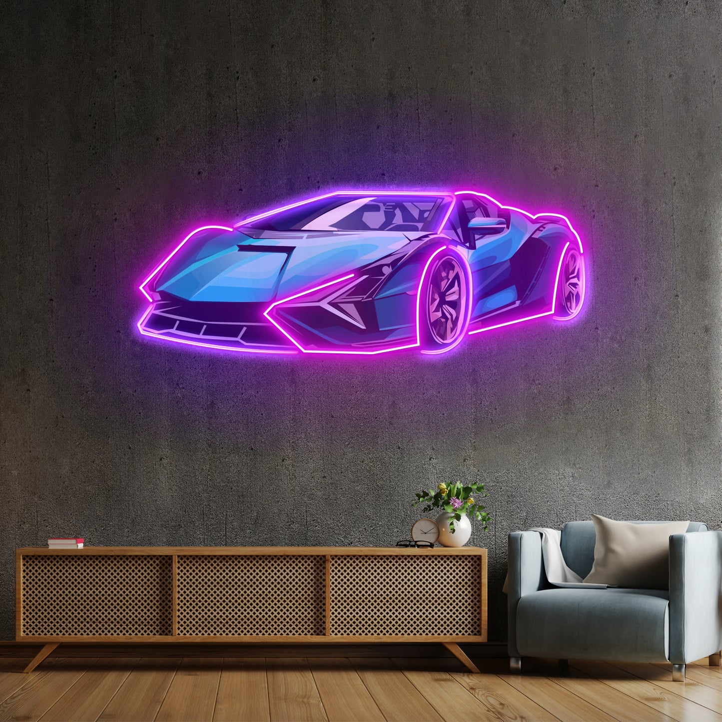 Hypercar Led Neon Sign Light Custom Led Signs