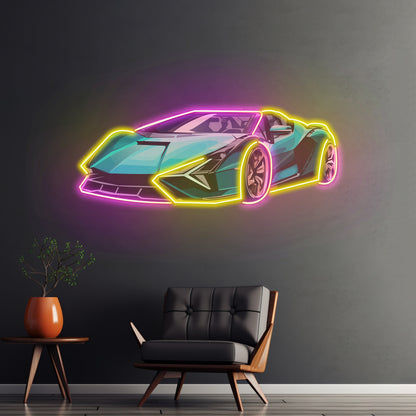 Hypercar Led Neon Sign Light Custom Led Signs