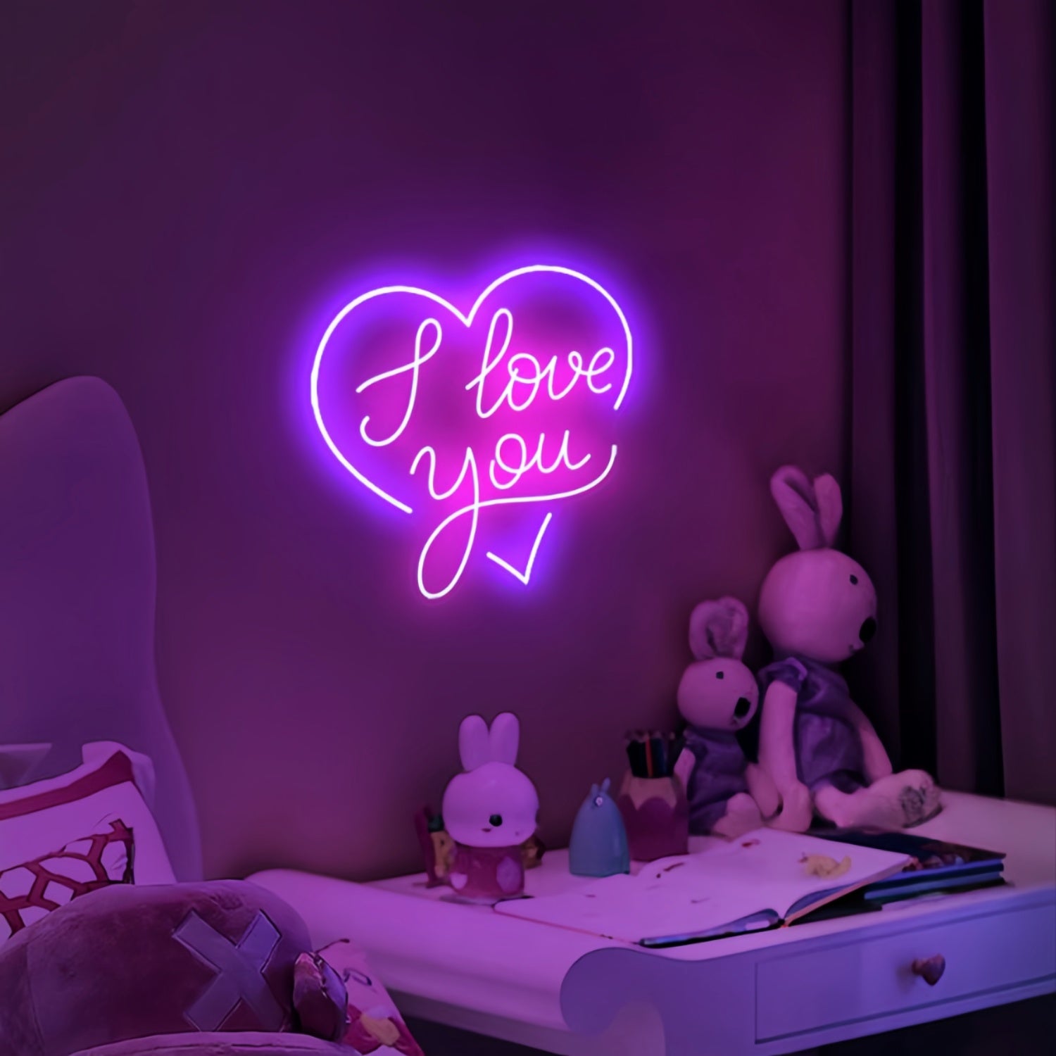 I Adore You Forever Heart Neon Sign | Shineneon