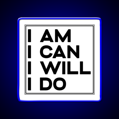 I Am I Can I Will I Do Gym Fitness Led Neon Sign Rgb Color - LED neon sign view 5
