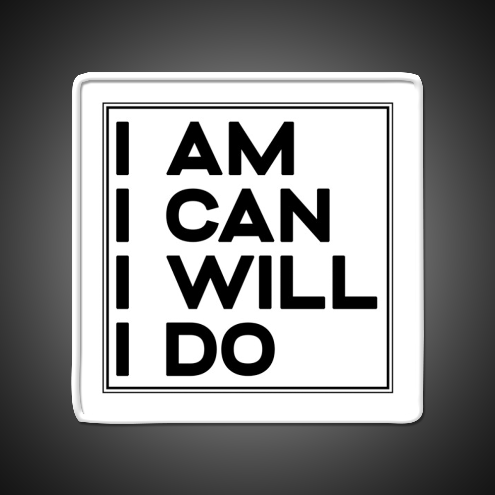 I Am I Can I Will I Do Gym Fitness Led Neon Sign Rgb Color - LED neon sign view 11