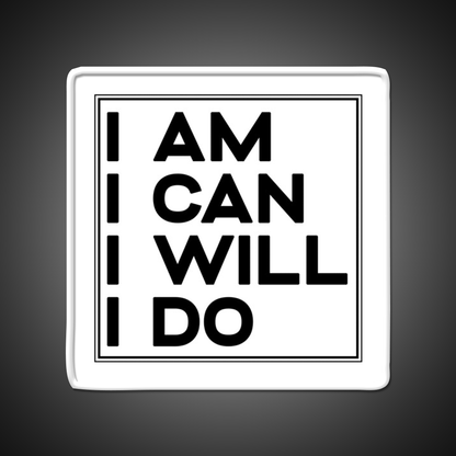 I Am I Can I Will I Do Gym Fitness Led Neon Sign Rgb Color - LED neon sign view 11