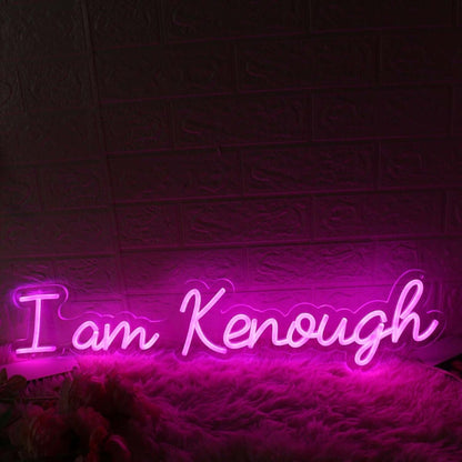 I Am Kenough Pink Led Neon Sign - Shineneon