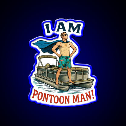 I Am Pontoon Man Beer Bar Decor Led Neon Sign Rgb Color - LED neon sign view 5