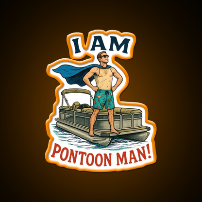I Am Pontoon Man Beer Bar Decor Led Neon Sign Rgb Color - LED neon sign view 6