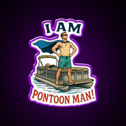 I Am Pontoon Man Beer Bar Decor Led Neon Sign Rgb Color - LED neon sign view 9